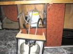 6 foot coffee cart with cherry trim