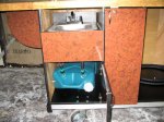 6 foot coffee cart with cherry trim